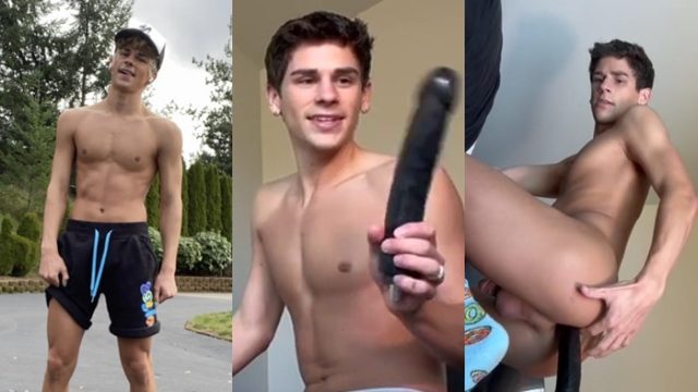OnlyFans: Derkslurp tests the limits of his hole with a massive dildo