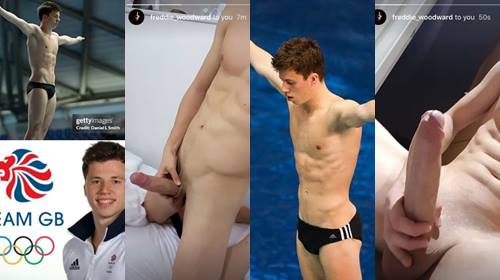 Olympian diver Freddie Woodward jerks off
